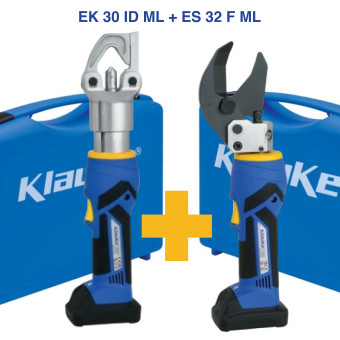 Klauke ES 32 ML / ES 32 F ML akkumulátoros vágógép 32 mm átmérőig