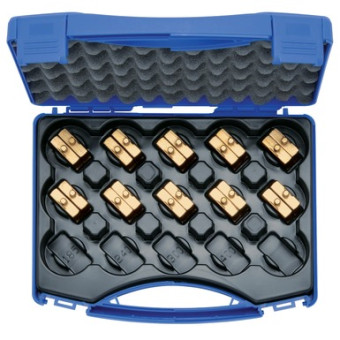 Klauke présbélyeg készlet, 6-150 mm², HR 4, 10 darab, kofferban,  K4 széria